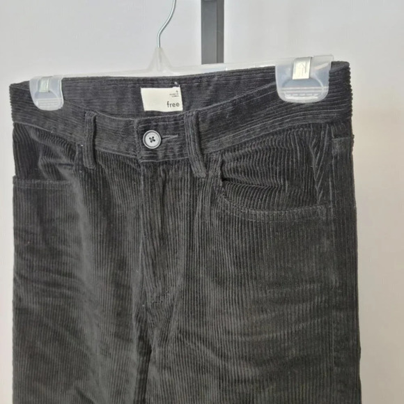 ARITZIA Wilfred Free Maddie Pant  High Waisted Black Cords - Picture 3 of 5